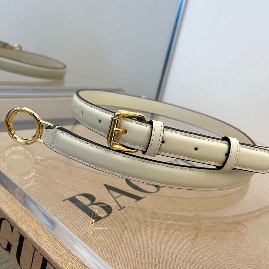Fendi Peekaboo Iconic Mini Cream Leather Handbag with Gold-Tone Hardware