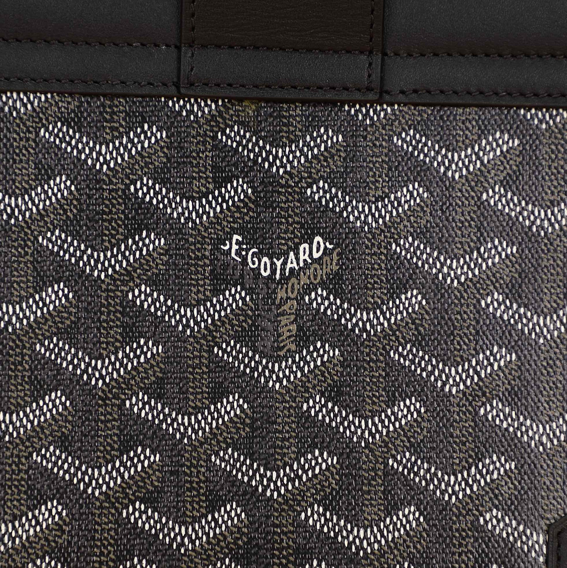 Gogy Classic Chevron Print Structured Top Handle Bag with Shoulder Strap