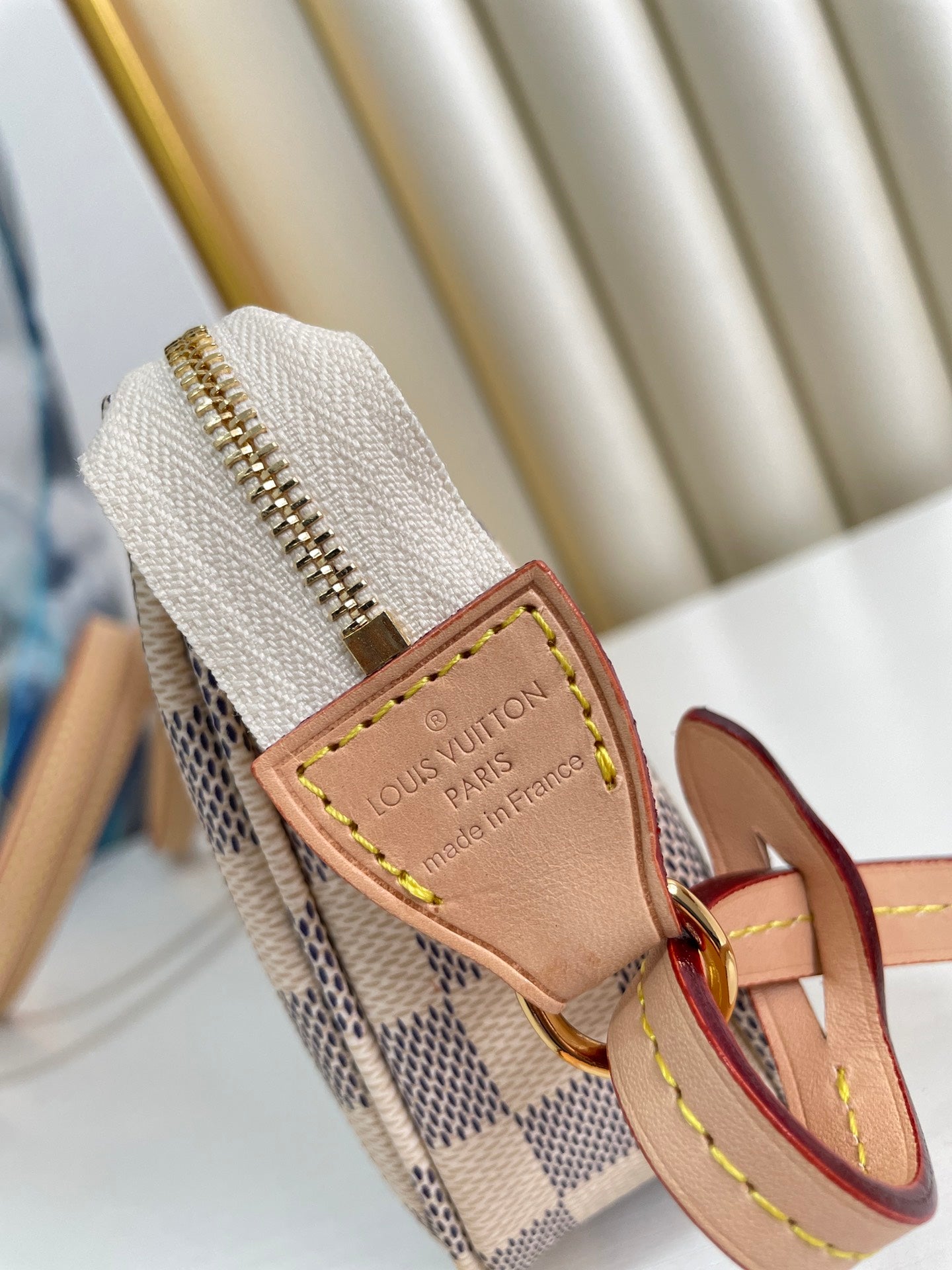Louis Vuitton Classic Checkered Canvas Mini Shoulder Bag for Women