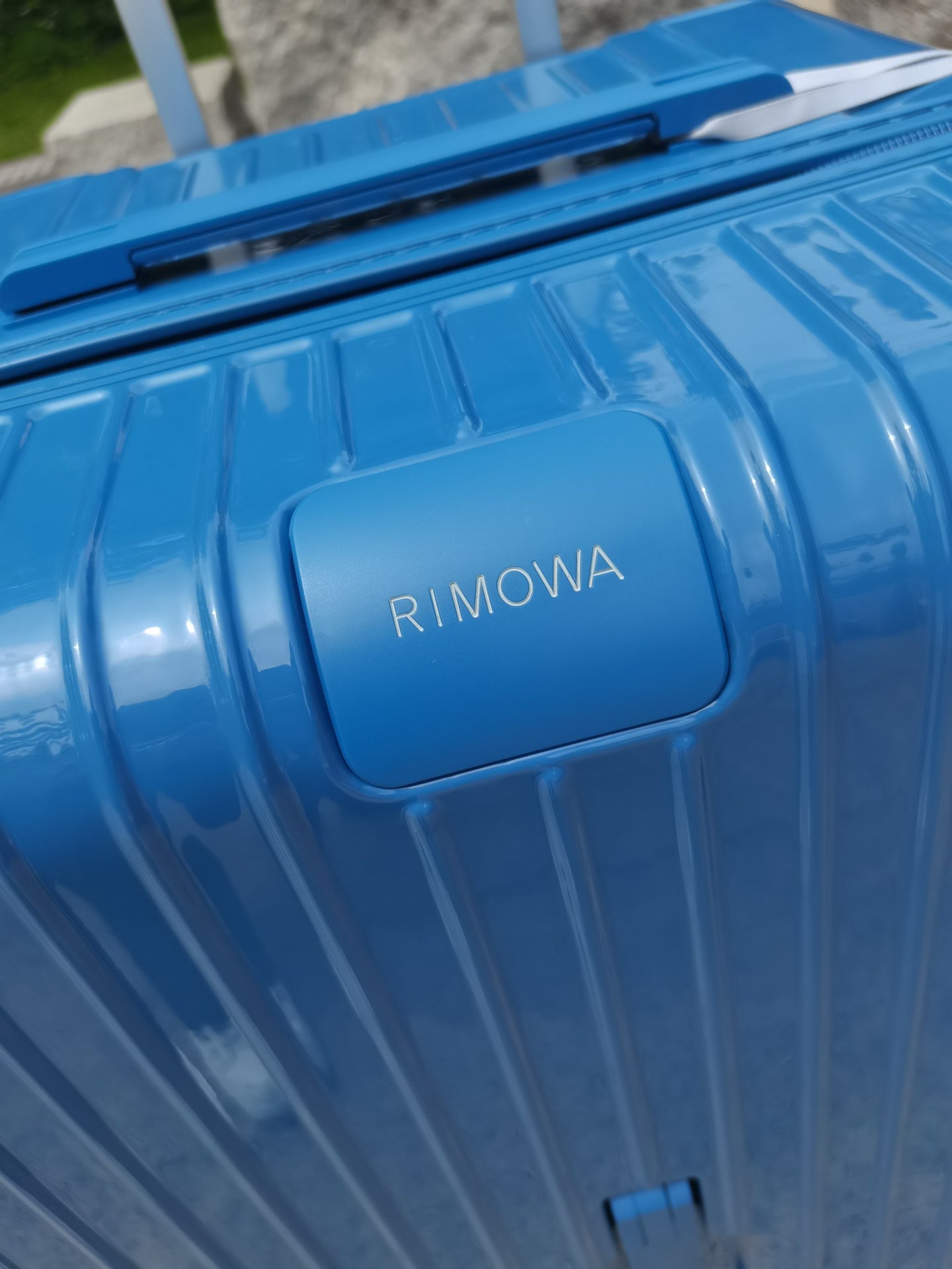 Blue Hardshell Spinner Luggage Trunk Set of 2 for Travel