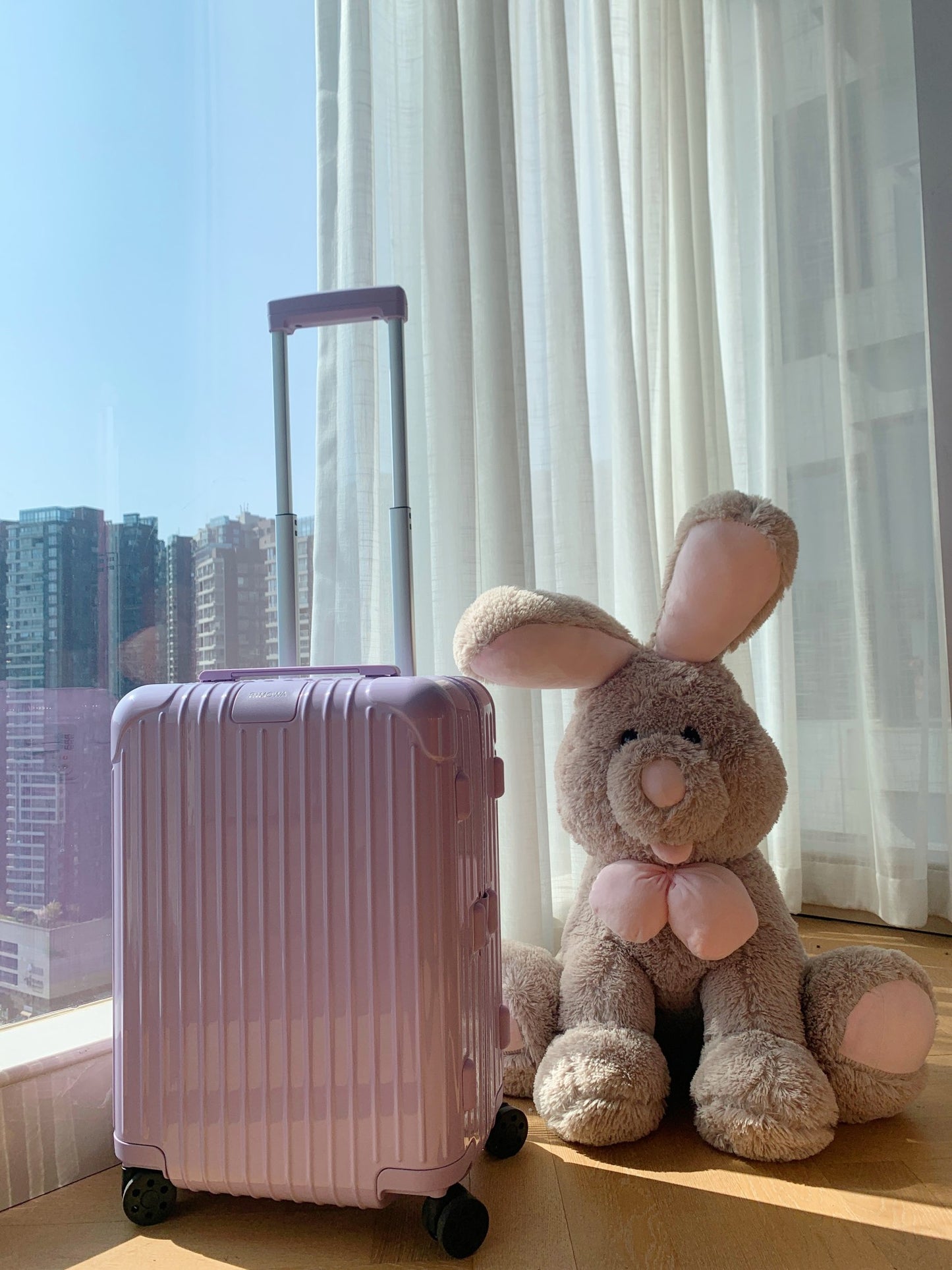 Pastel Purple Hardshell Spinner Luggage Travel Carry-On Suitcase