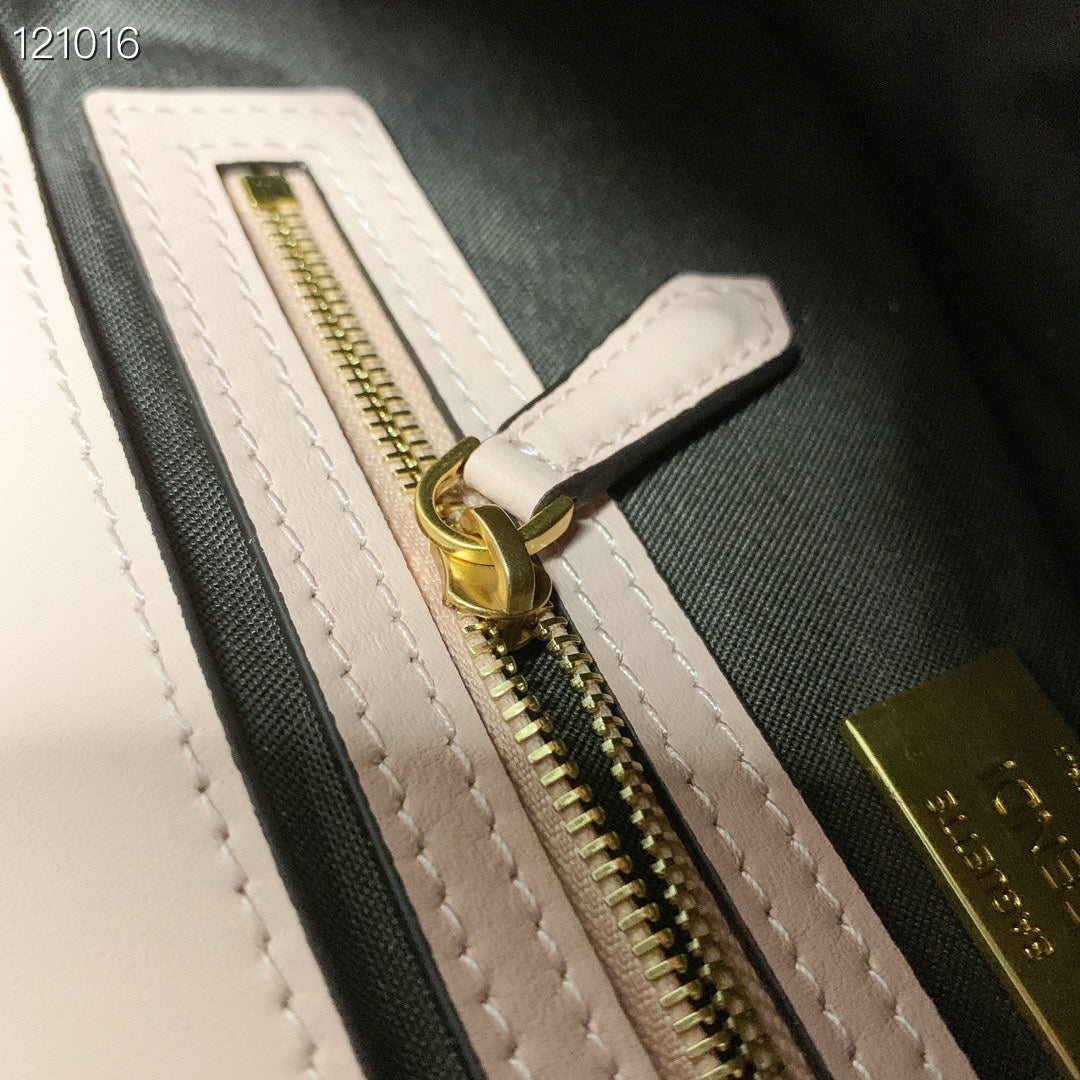 Fendi Baguette Light Pink Embossed Nappa Leather Bag