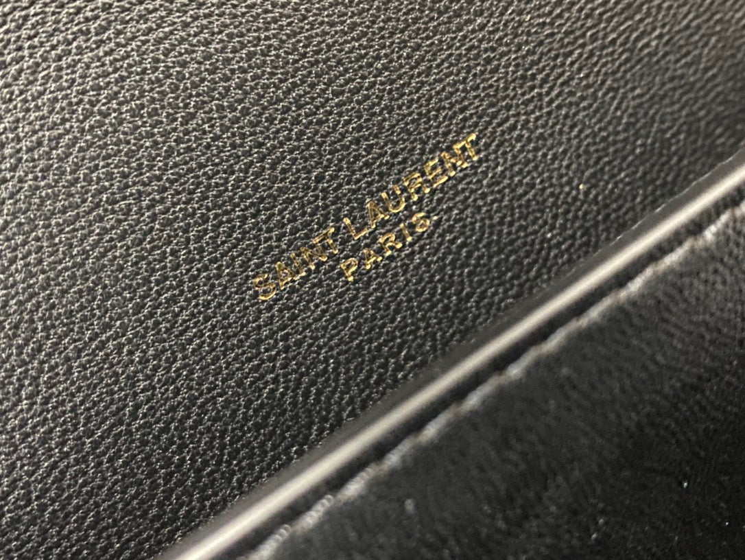 Saint Laurent Gaby Medium Quilted Leather Shoulder Bag - Black