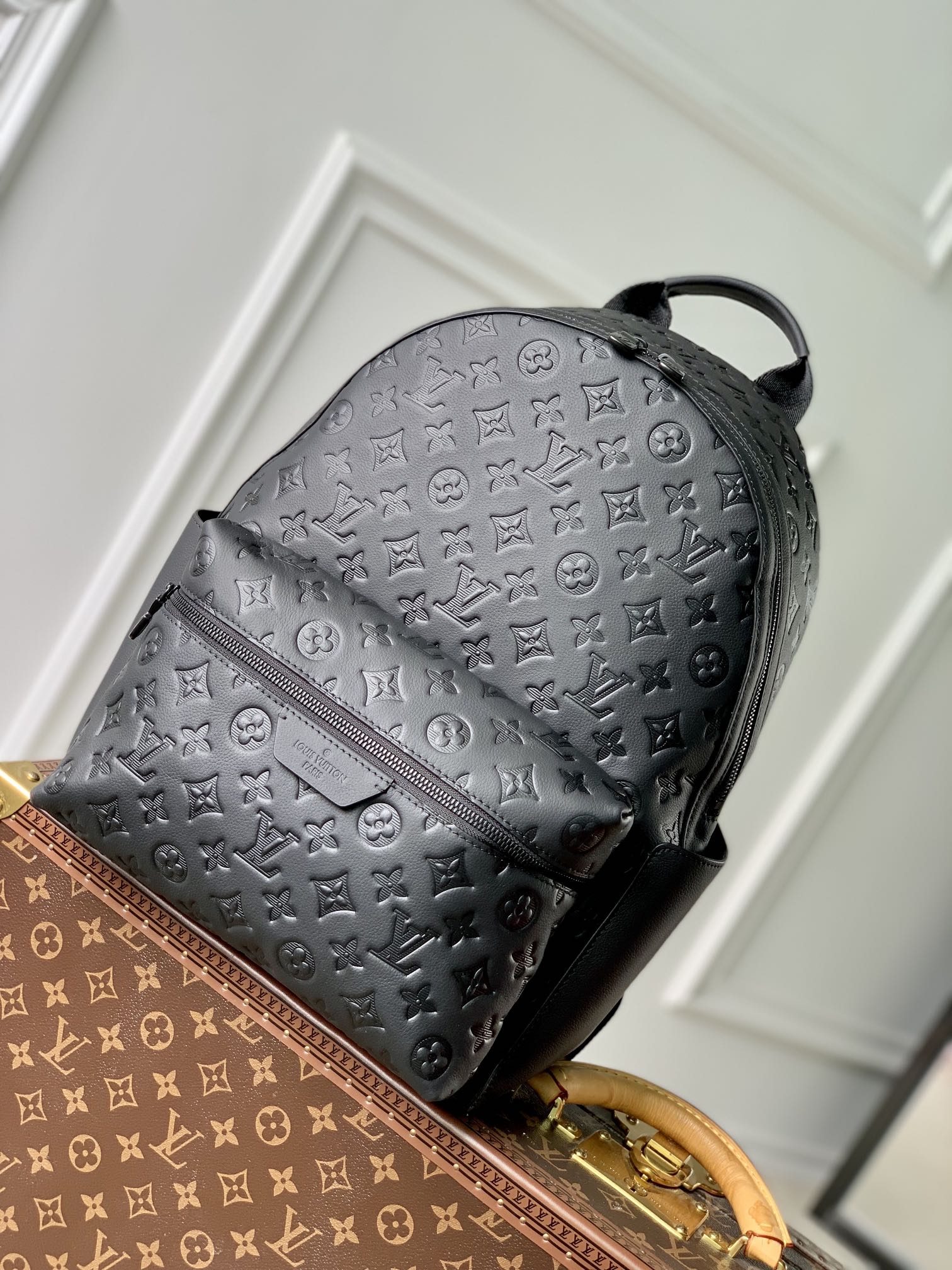 Louis Vuitton Discovery Backpack PM Monogram Shadow Leather - Black
