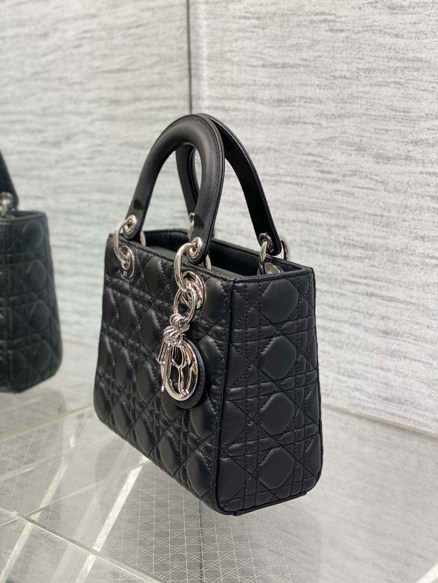 Christian Dior Small Lady Dior My ABCDior Bag - Black Cannage Lambskin