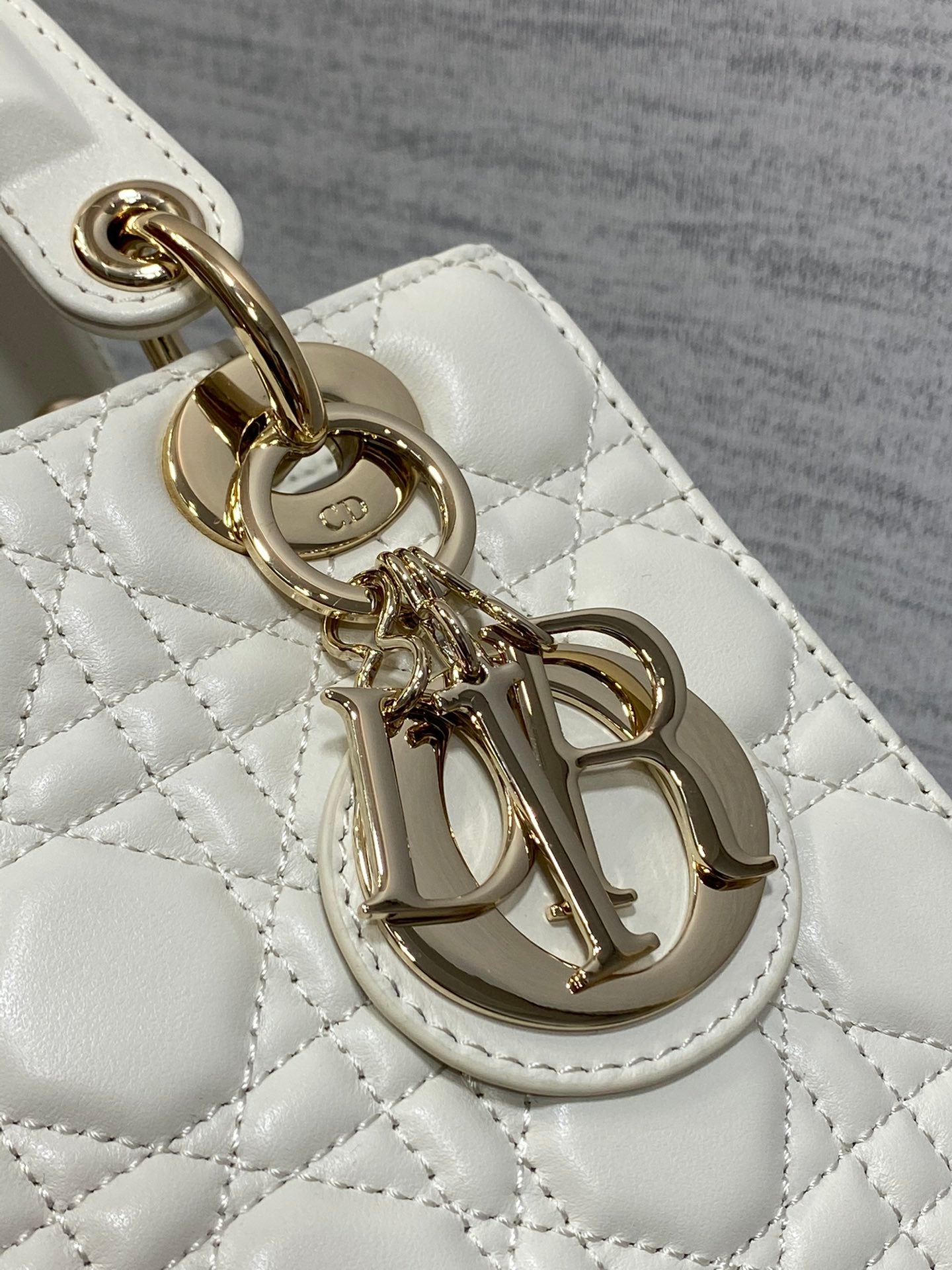 Christian Dior Lady Dior My ABCDior Bag - White Cannage Lambskin