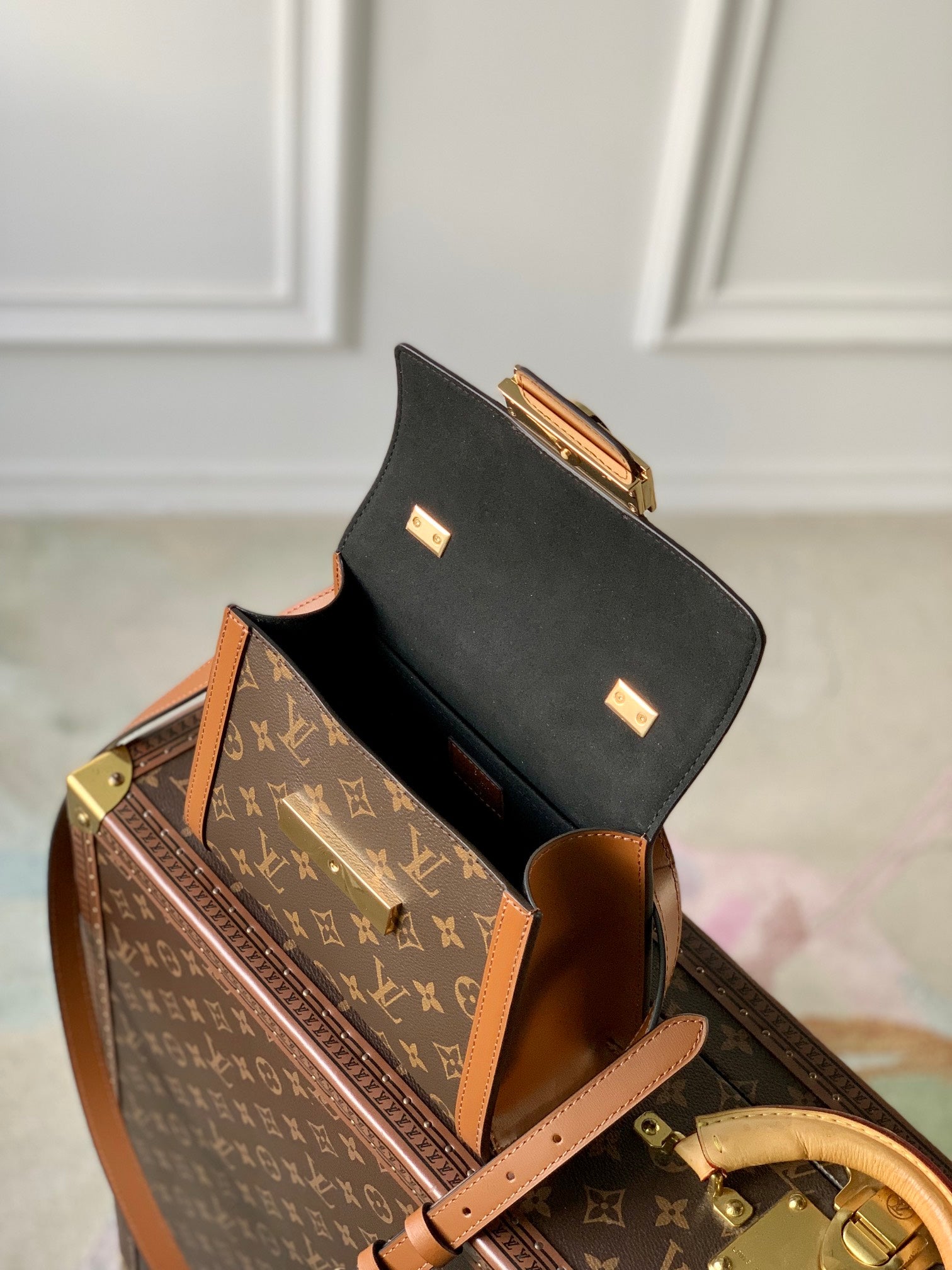 Louis Vuitton Dauphine MM Monogram &amp; Monogram Reverse Canvas Bag