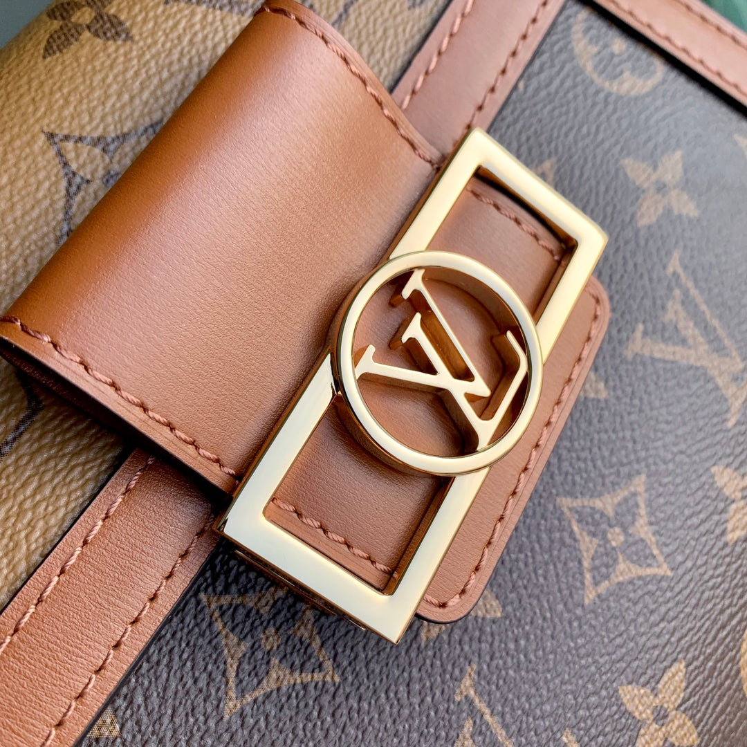 Louis Vuitton Dauphine MM Monogram &amp; Monogram Reverse Canvas Bag
