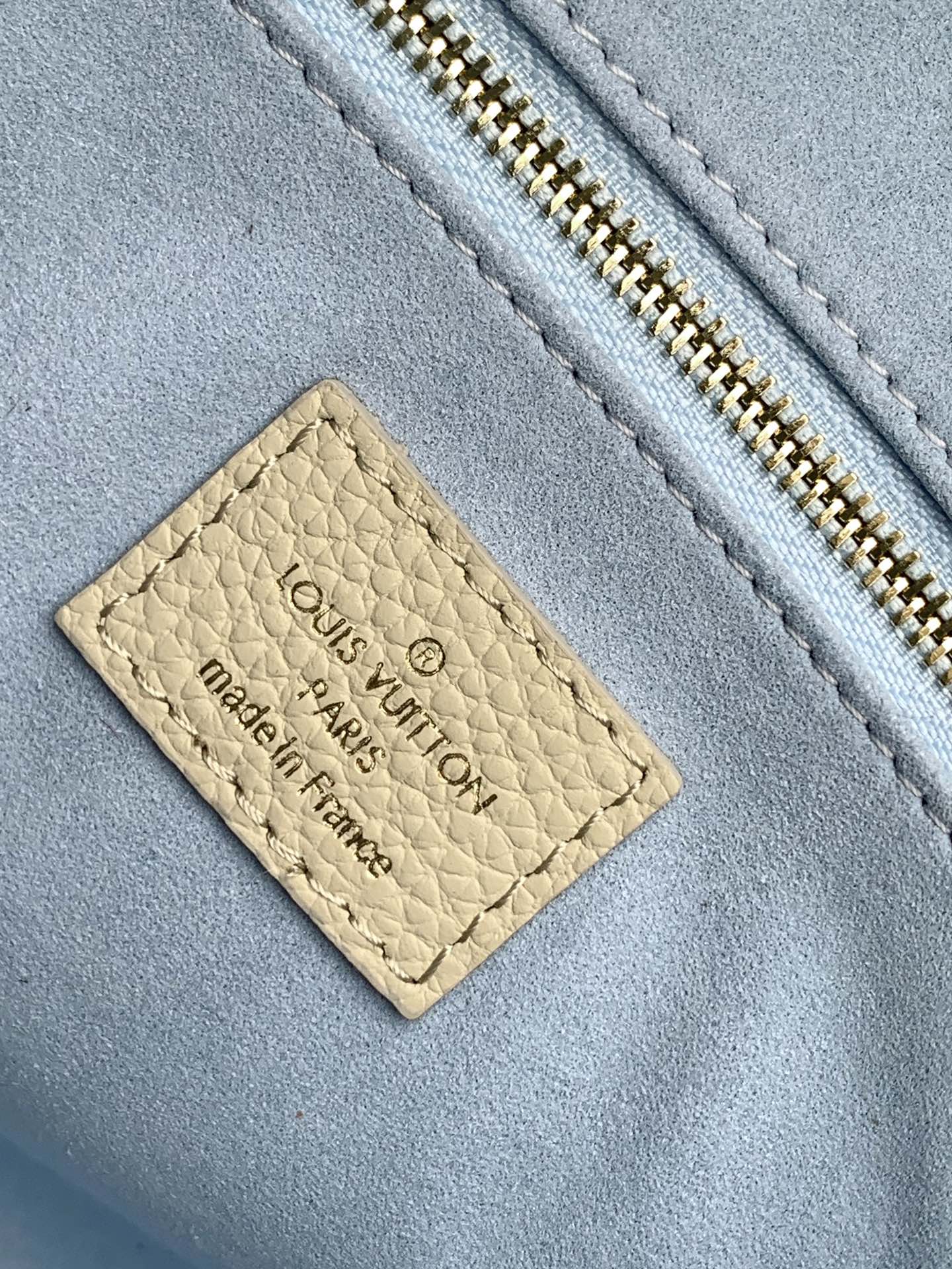 Louis Vuitton OnTheGo PM Monogram Empreinte Bicolor Leather Handbag - Cream/Blue