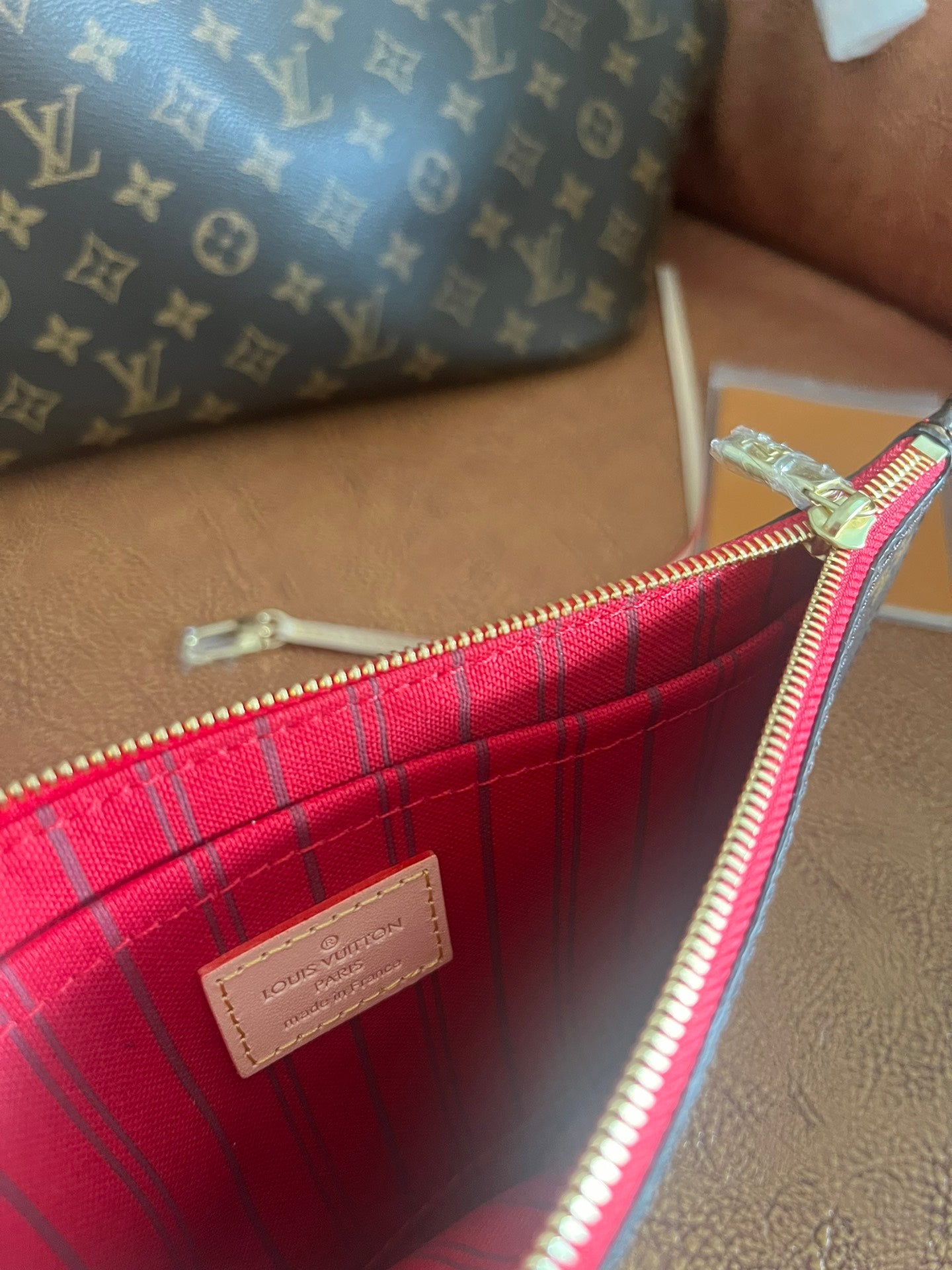 Louis Vuitton Classic Monogram Print Canvas Tote Bag with Leather Straps
