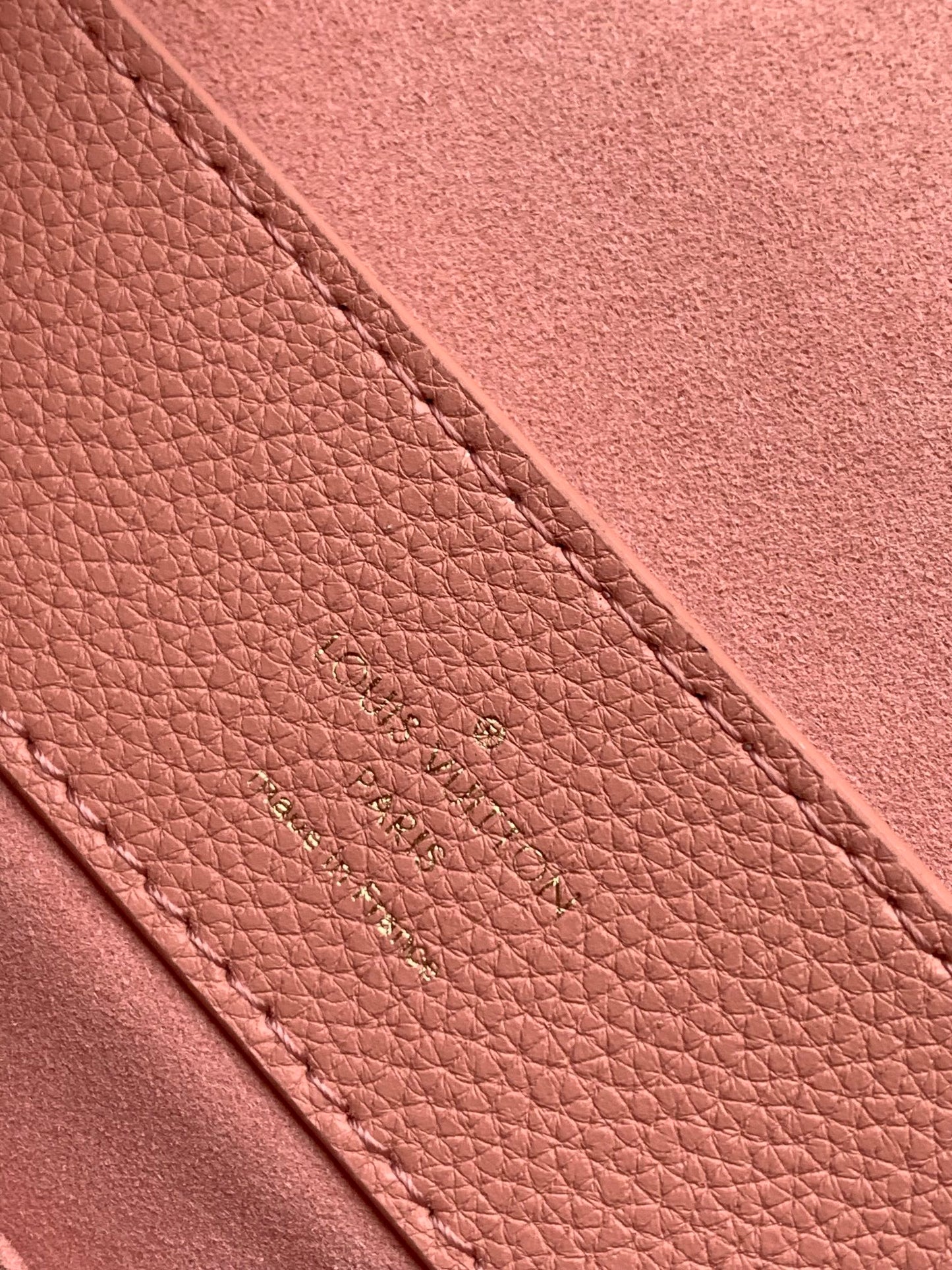 Louis Vuitton Two-Tone Pink and Cream Leather Top Handle Satchel Handbag