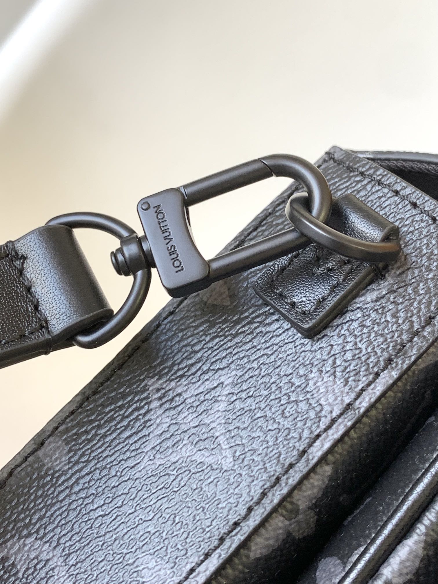 Louis Vuitton Charcoal Monogram Mini Vertical Crossbody Messenger Bag