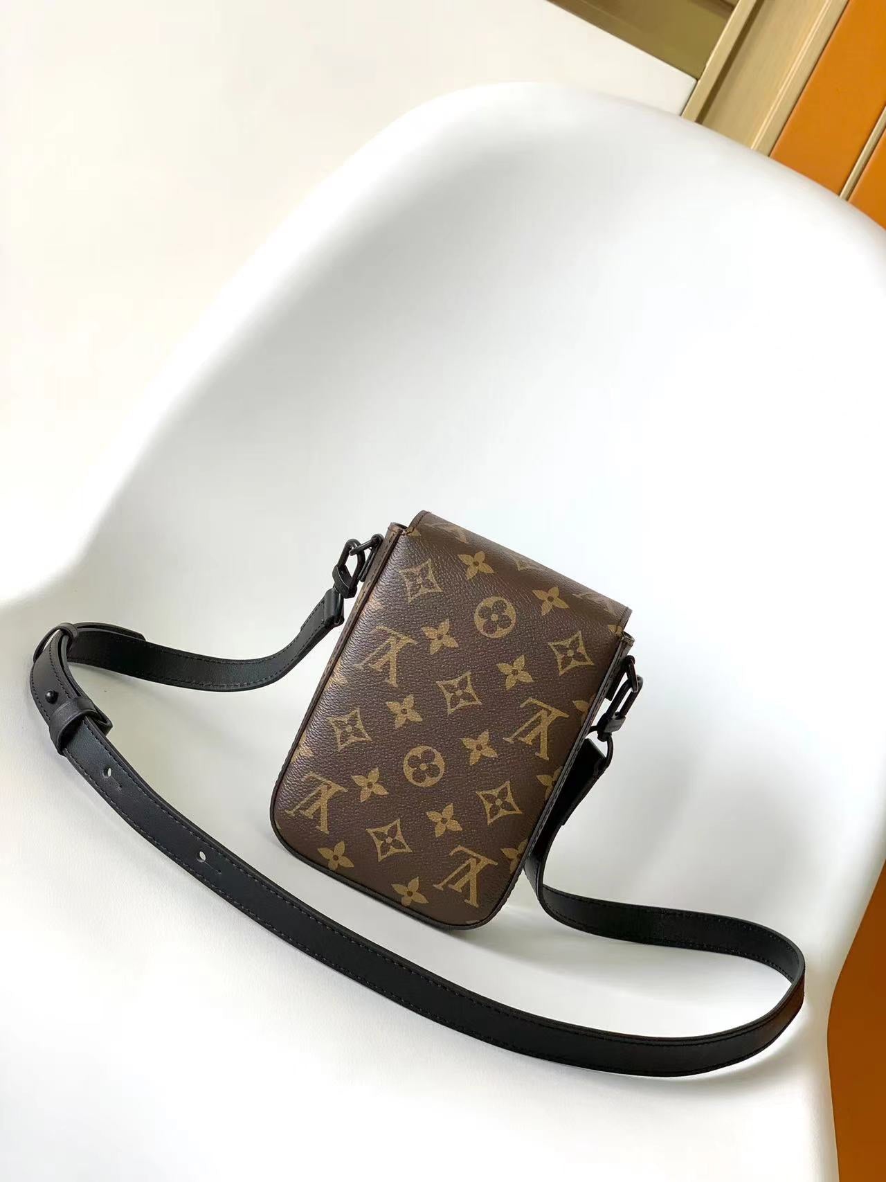 Louis Vuitton S-Lock Vertical Wearable Wallet Monogram Macassar