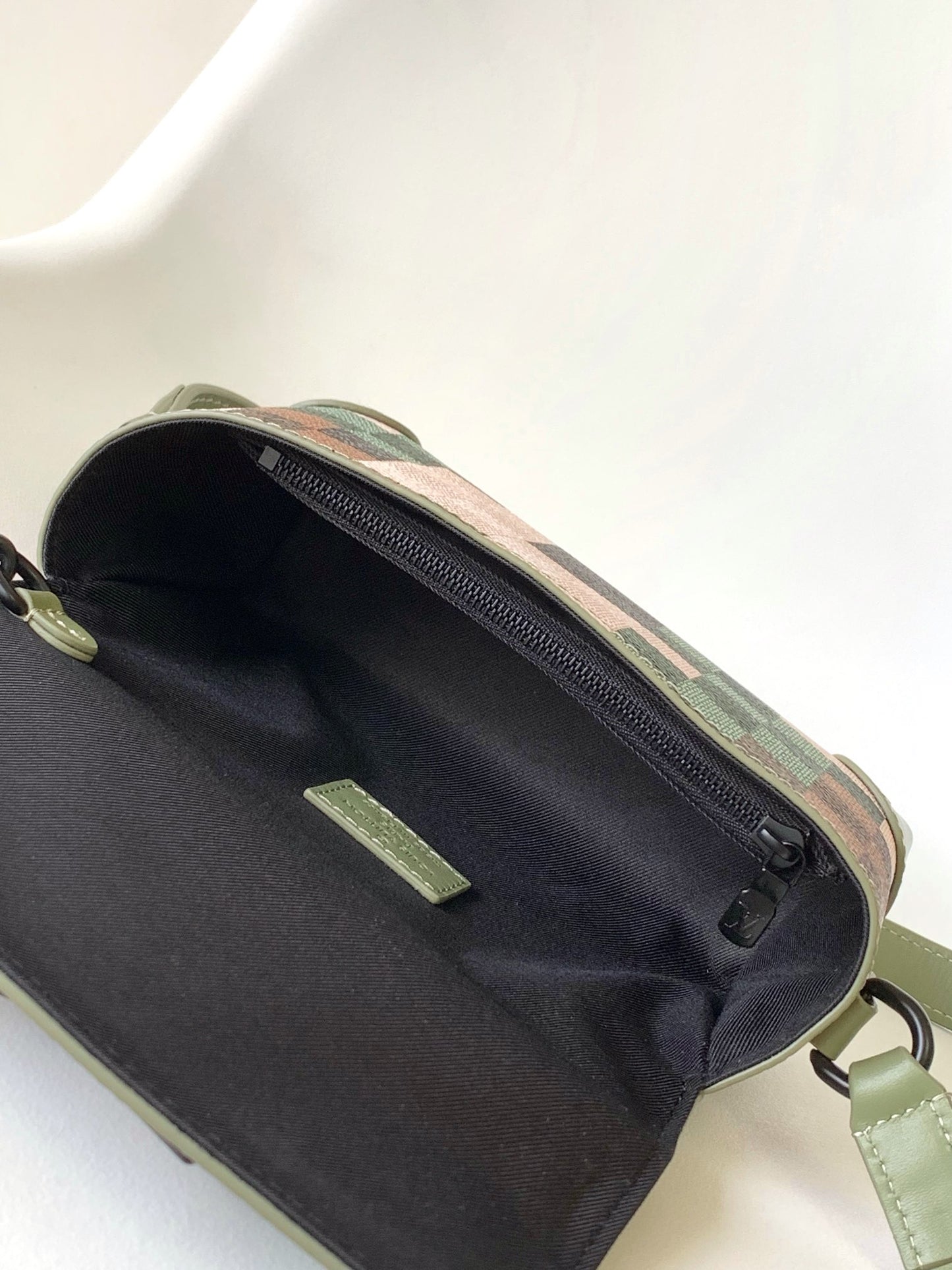 Louis Vuitton Pixelated Green Camo Mini Trunk Crossbody Bag with Chain