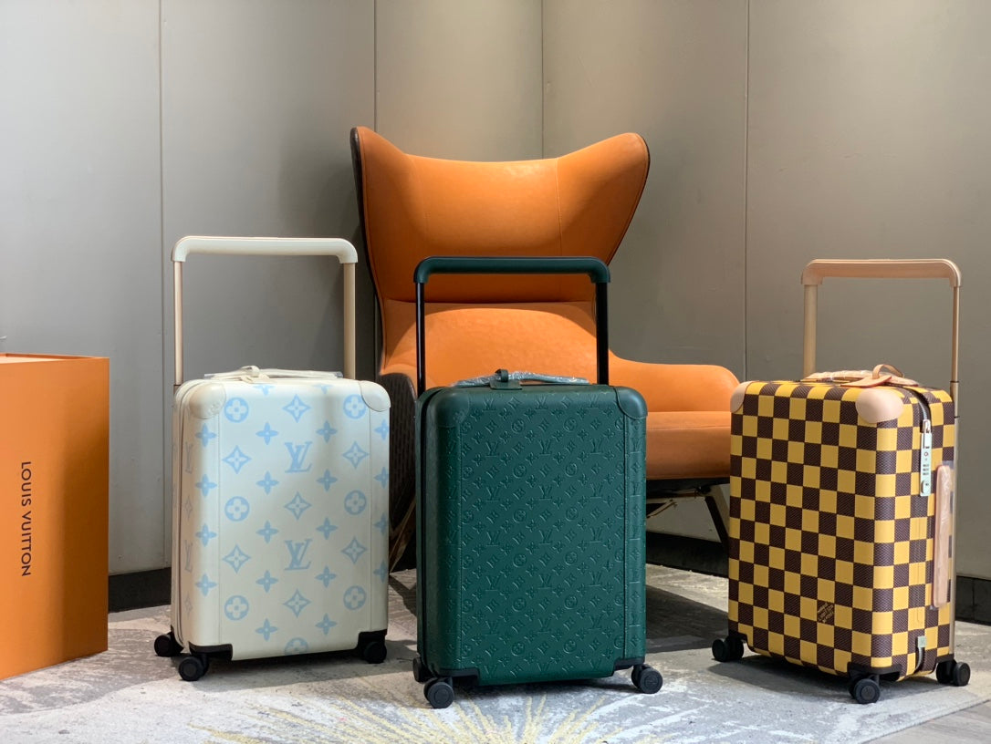Premium Monogram and Checker Hardshell Spinner Carry-On Luggage