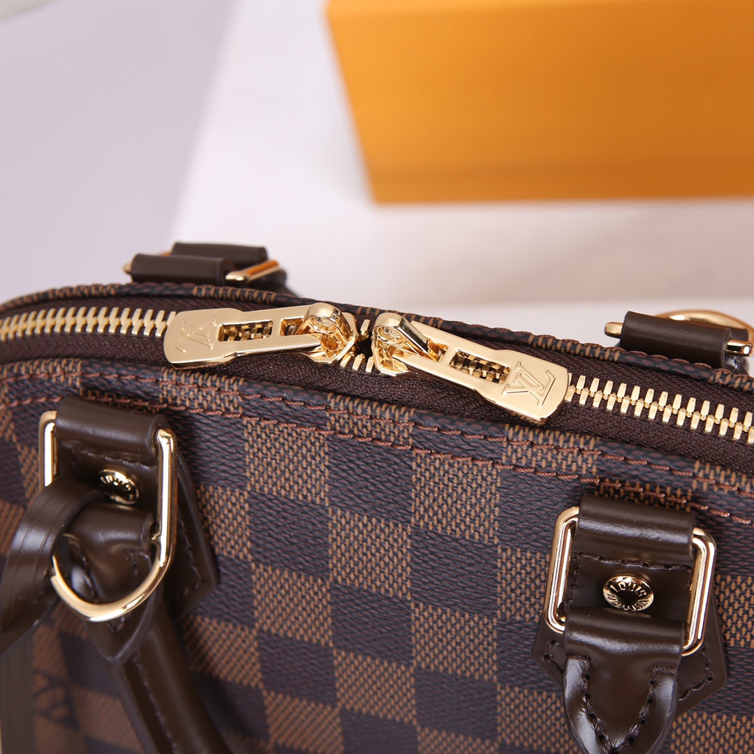 Louis Vuitton Alma BB Damier Ebene Handbag - Brown