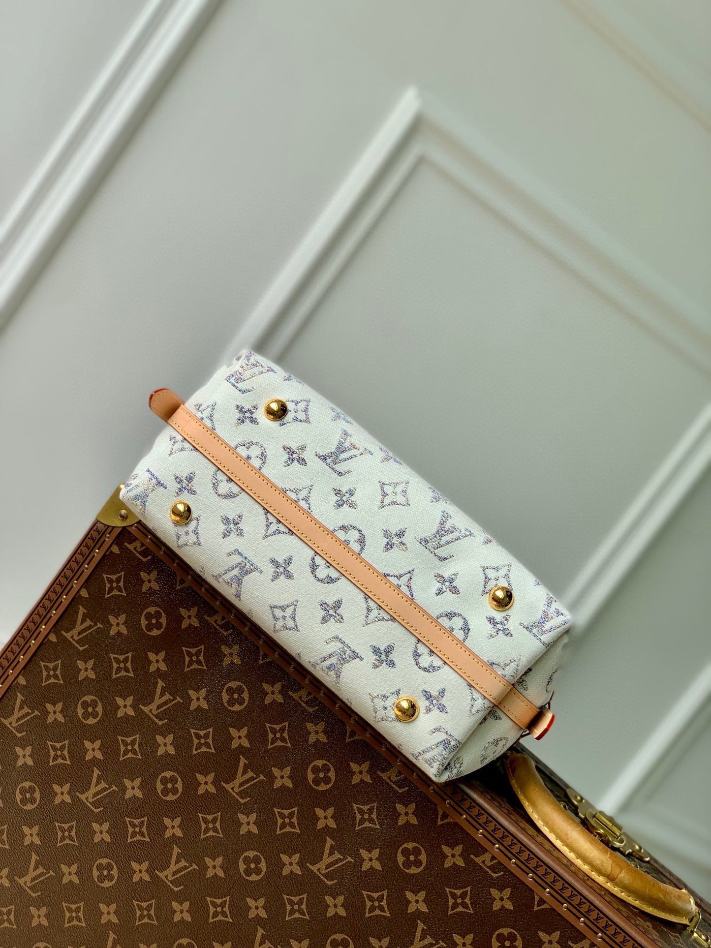 Louis Vuitton Classic Monogram Canvas Hobo Shoulder Bag with Bow Detail