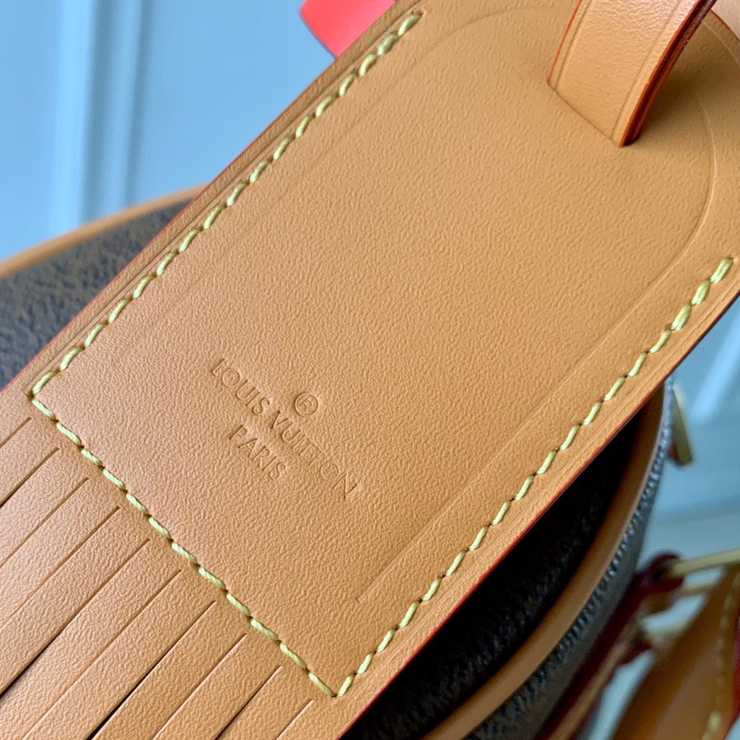 Louis Vuitton Vintage Style Brown Monogram Mini Duffle Bag with Crossbody Strap