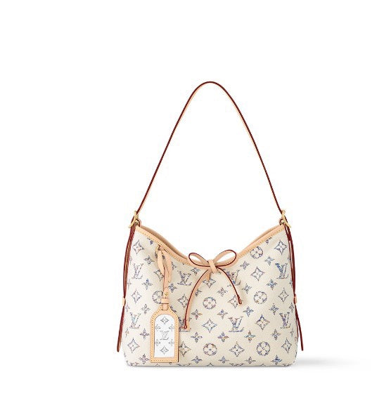 Louis Vuitton Classic Monogram Canvas Hobo Shoulder Bag with Bow Detail