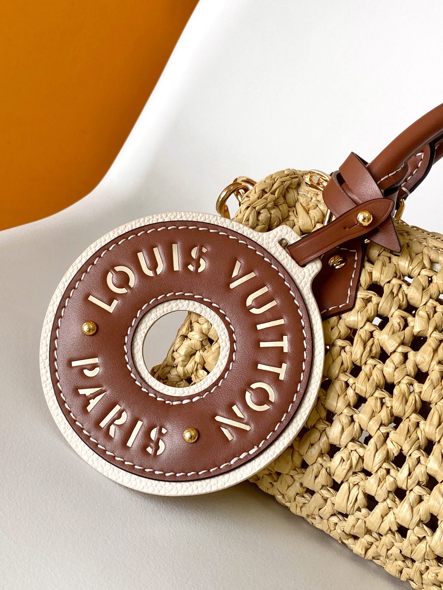 Louis Vuitton Papillon BB Raffia Handbag - Natural & Brown