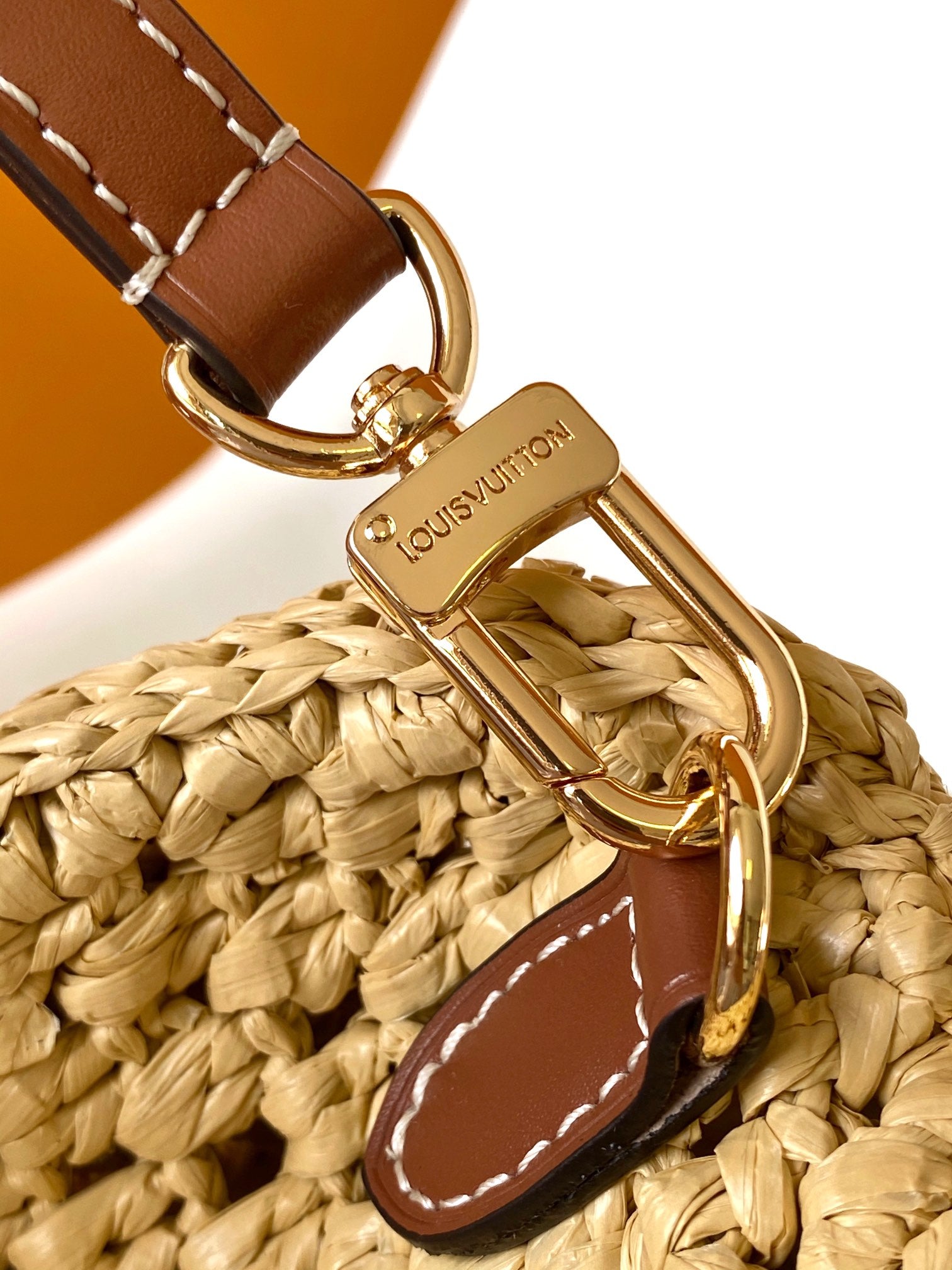Louis Vuitton Papillon BB Raffia Handbag - Natural & Brown