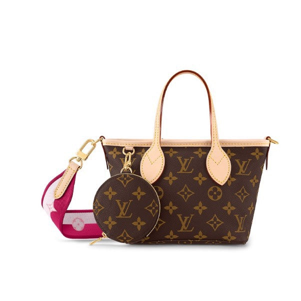 Louis Vuitton Brown Monogram Canvas Mini Tote Bag with Detachable Round Coin Pouch