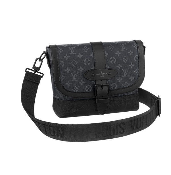 Louis Vuitton S-Lock Messenger Bag Monogram Eclipse Canvas - Black/Grey