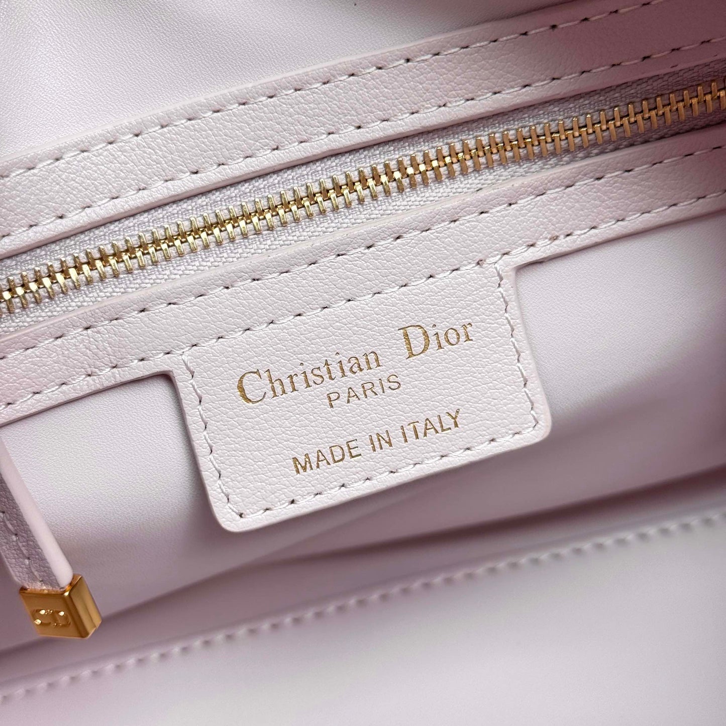 Dior Pink Quilted Leather Top Handle Crossbody Bag with Star Charm