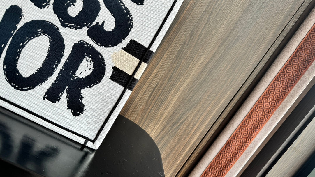Dior Book Tote Miss Dior Graffiti Canvas Large White & Black Bag