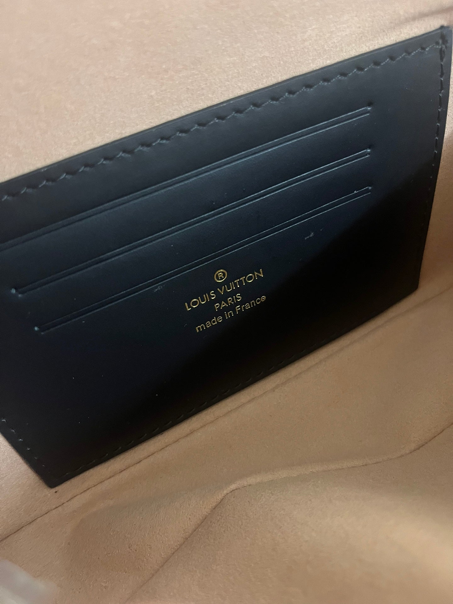 Louis Vuitton Beige Monogram Leather Shoulder Bag with Gold Chain