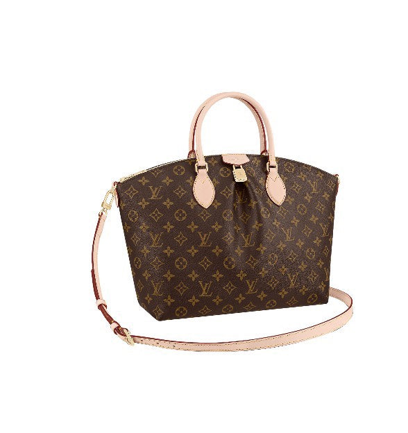 Louis Vuitton Brown Monogram Print Canvas Top Handle Satchel Bag with Shoulder Strap