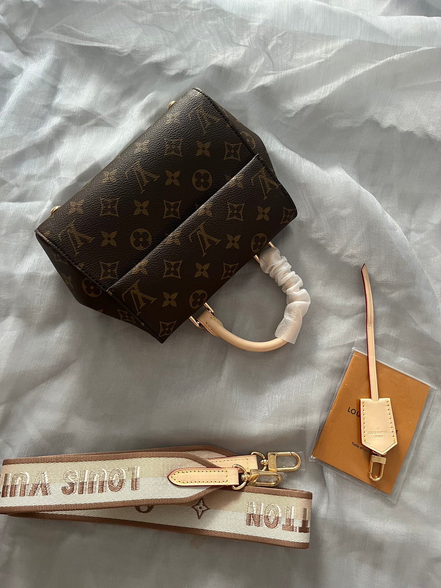 Louis Vuitton Vintage Monogram Canvas Mini Top Handle Bag with Crossbody Strap