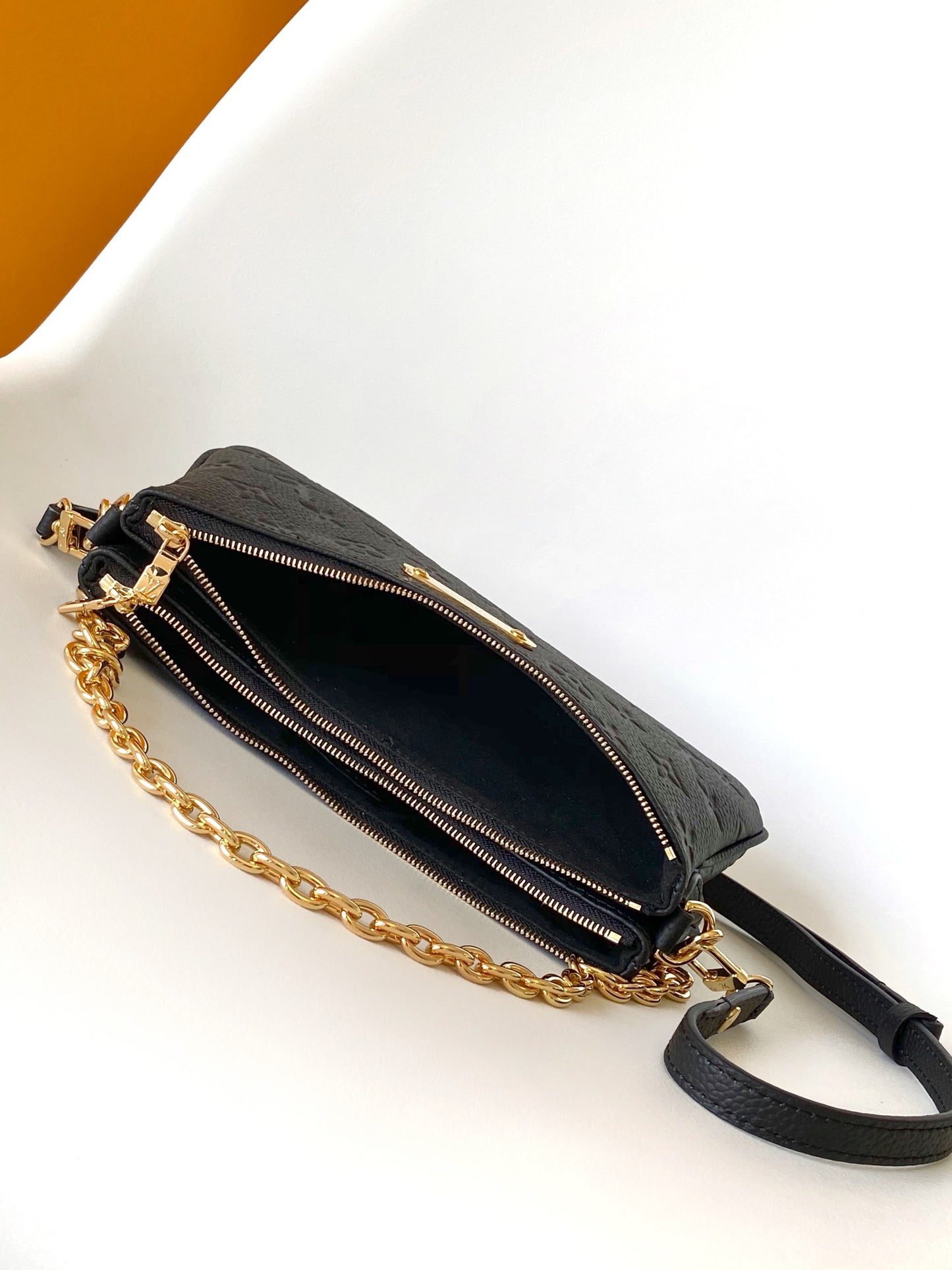 Louis Vuitton Favorite Monogram Empreinte Leather Handbag - Black Noir