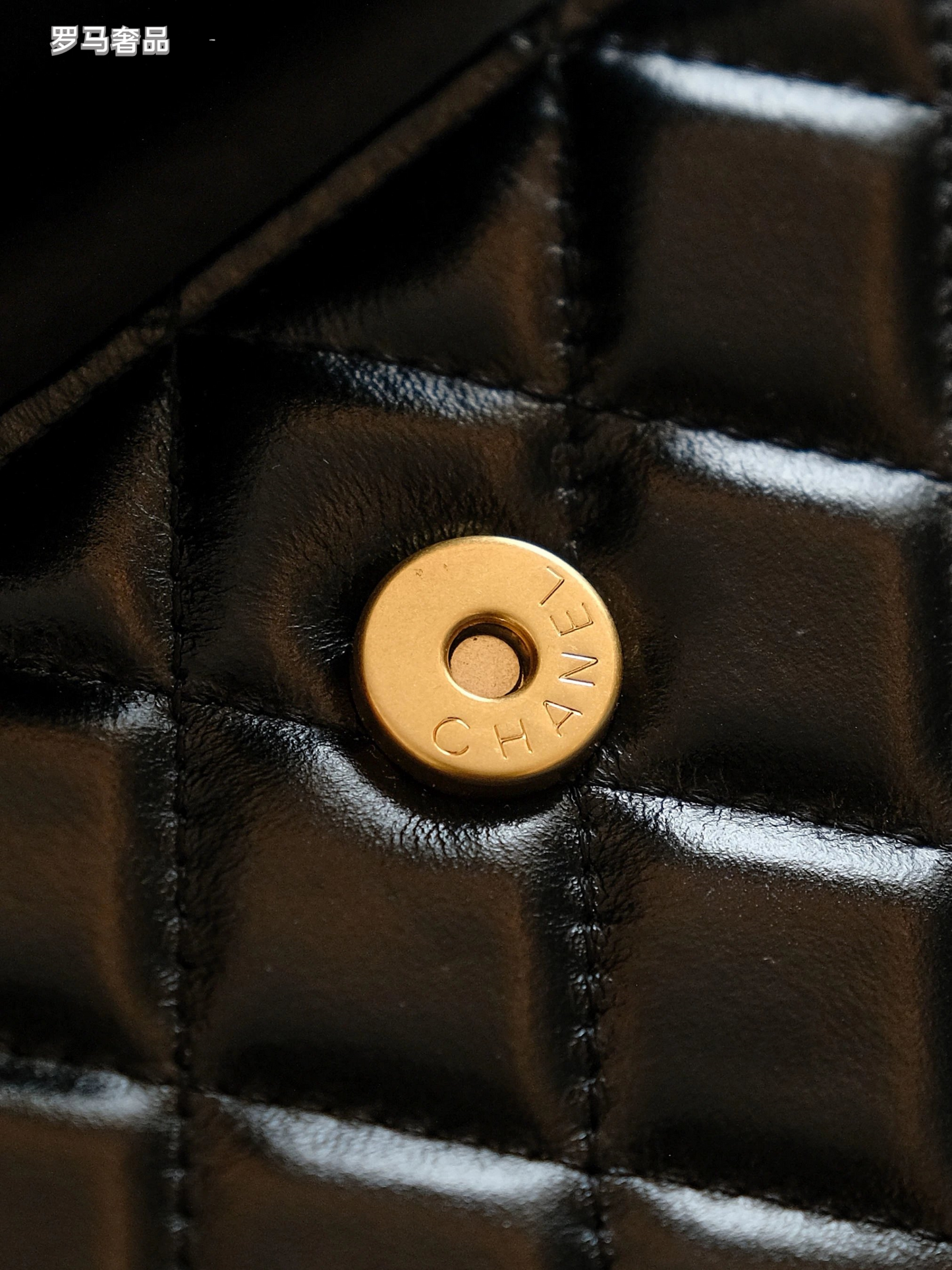 Chanel Mini Flap Bag with Top Handle Black Quilted Leather Gold Hardware