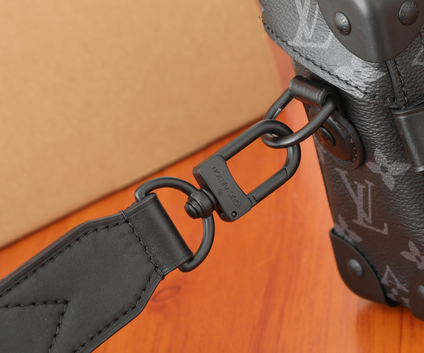 Louis Vuitton Petite Malle Souple Crossbody Bag Monogram Eclipse
