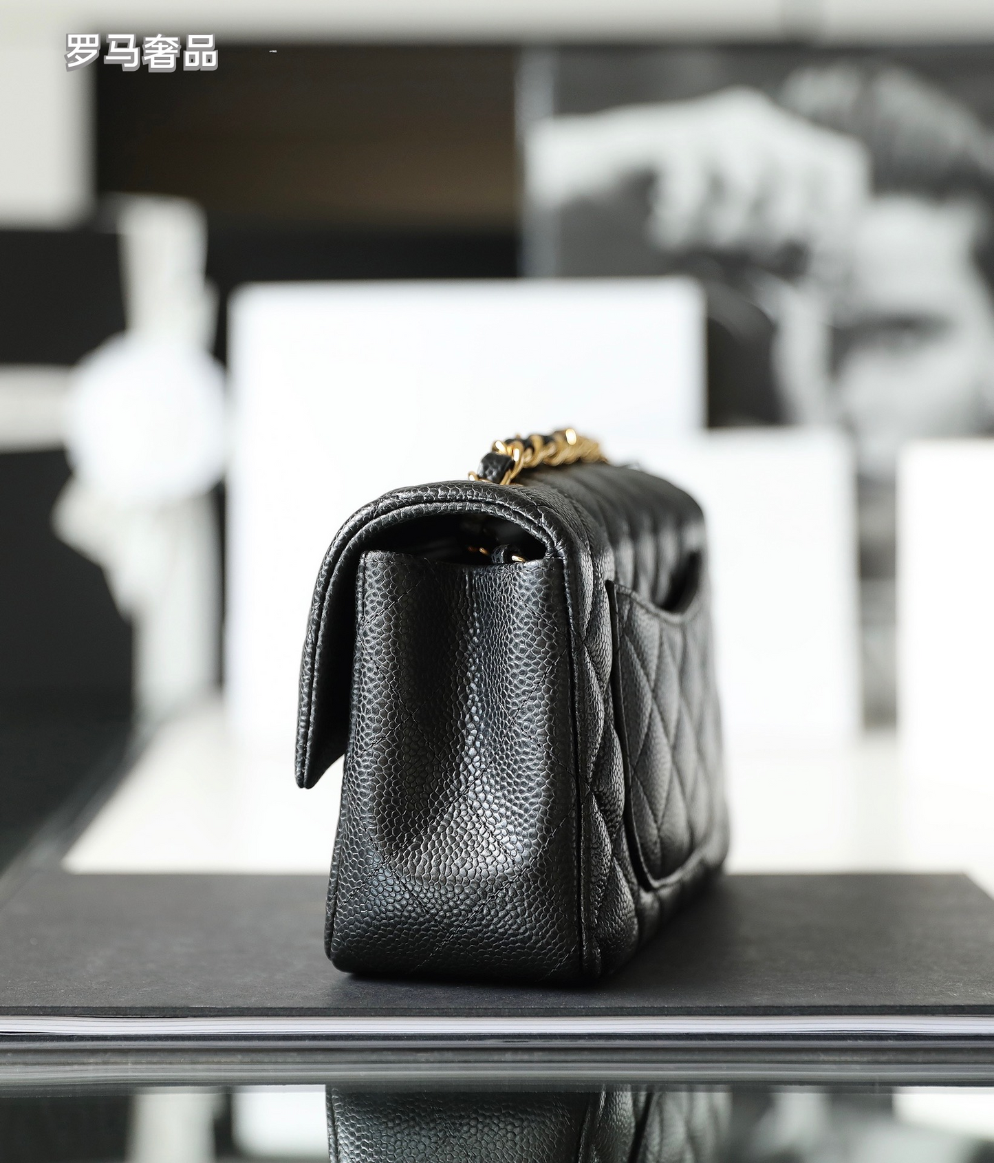 Chanel Black Quilted Lambskin Classic Small Flap Bag with Gold Hardware