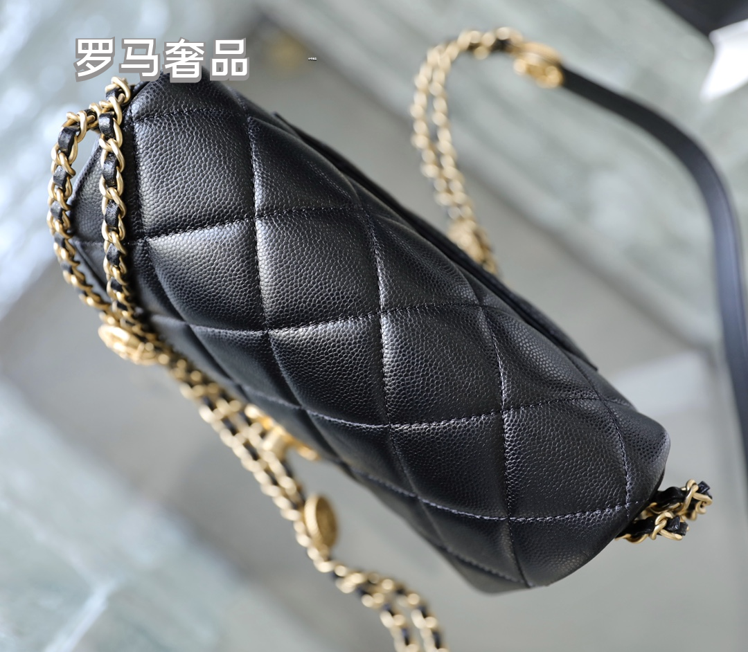 Chanel Quilted Lambskin Mini Flap Bag - Black with Gold-Tone Hardware