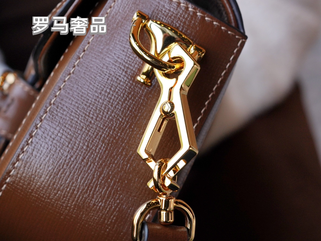 Gucci Vintage Monogram Flap Shoulder Bag with Gold Horsebit Clasp