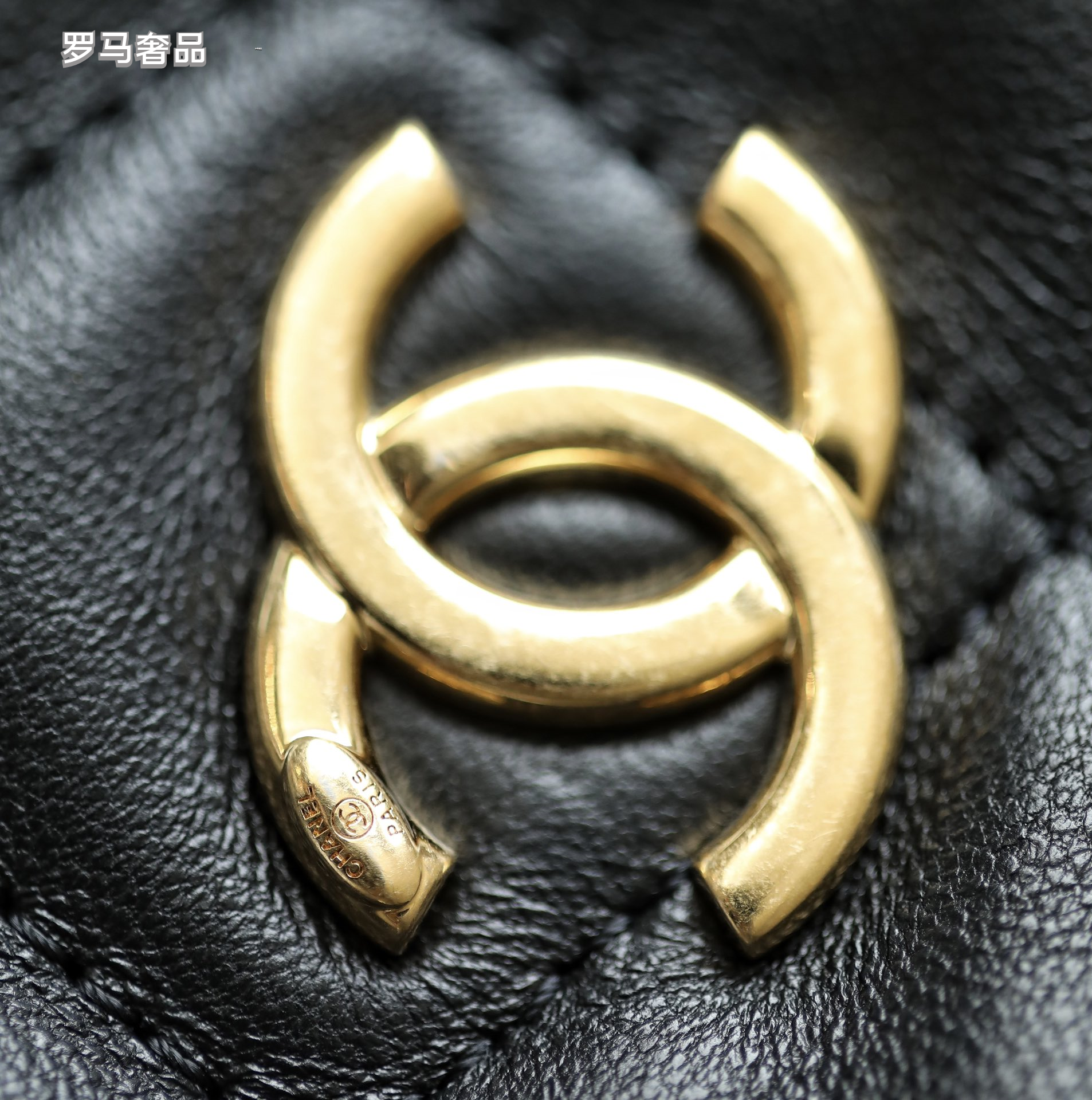 Chanel Small Hobo Bag - Black Quilted Lambskin with Gold-Tone Metal Hardware