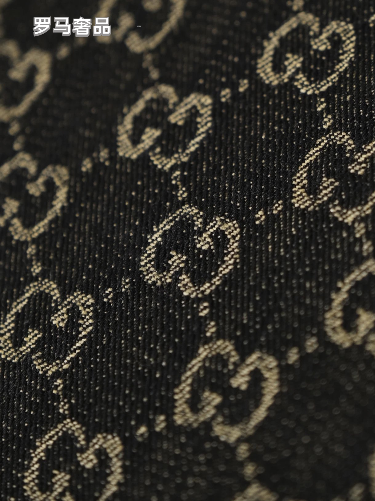 Gucci Vintage Monogram Canvas Shoulder Bag with Gold Horsebit Buckle