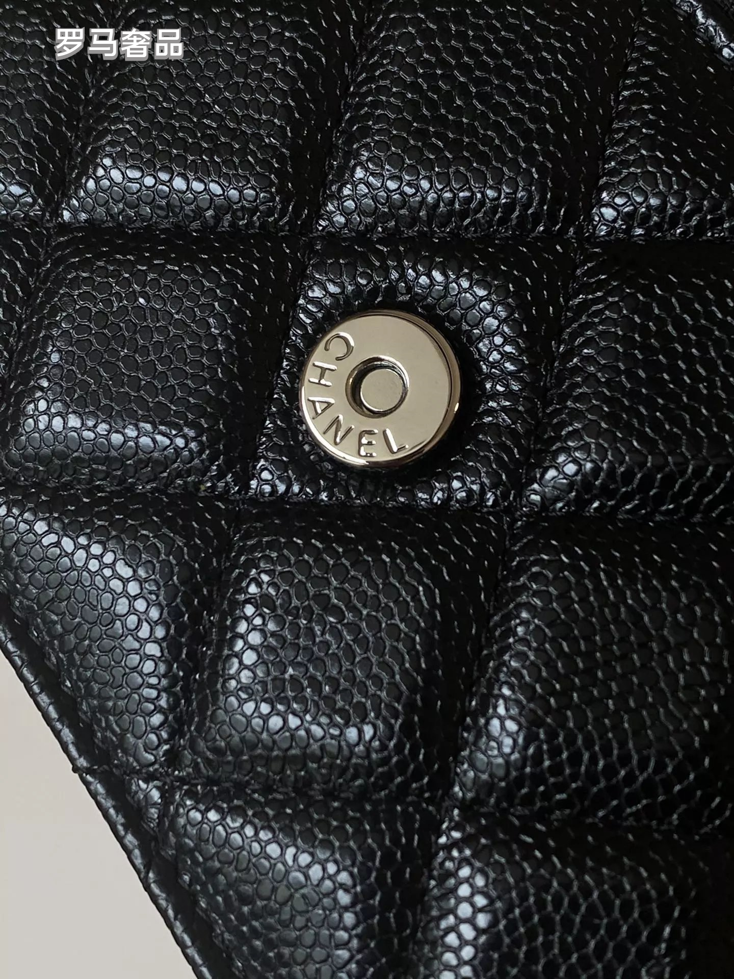 Luxury Quilted Black Leather Mini Crossbody Bag with Silver Chain Strap